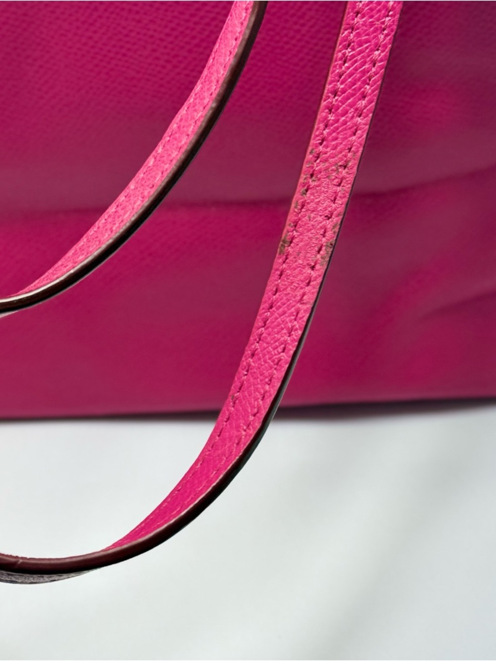 Coach Hot Pink Leather Tote with Gold Logo - Picture 6 of 15